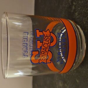 Syracuse University Vintage 80s Big East Basketball Glass Tumbler